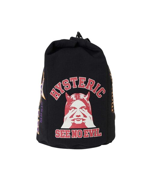 HYSTERIC GLAMOUR（ヒステリックグラマー）の「COLLEGE COLLAGE スウェットショルダーバッグ（ショルダーバッグ・レディース・ブラック/トップグレー・FREE）」の9枚目の写真