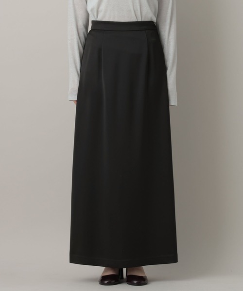 A part by（アパートバイ）の「サテンセミフレアスカート（スカート・レディース・ベージュ系その他/アイボリー/ブラック・MEDIUM/SMALL）」の19枚目の写真