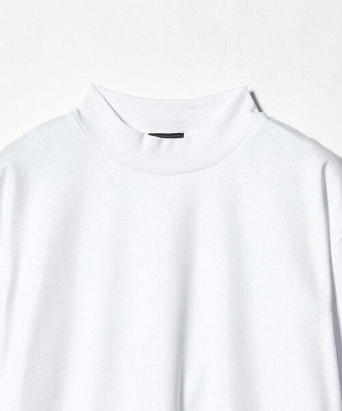 green label relaxing（グリーンレーベルリラクシング）の「オーガニックコットン ポンチ モックネック Tシャツ -接触冷感-（Tシャツ/カットソー・メンズ・ライトグレー/ホワイト/ブラック・XL/S/M/L）」の17枚目の写真