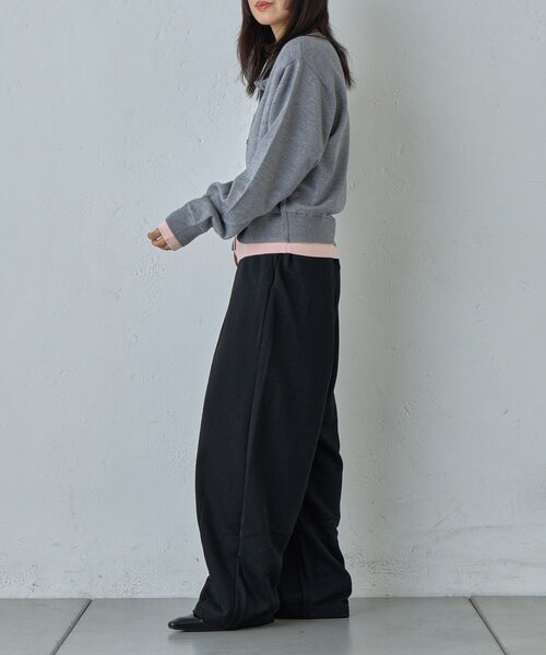 goocy（グーシー）の「裏毛カーブパンツ（その他パンツ・レディース・チャコールグレー/ブラック/ライトグレー・FREE）」の9枚目の写真