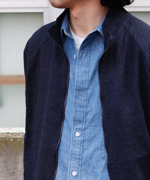 is-ness(イズネス)の「is-ness / イズネス Linen Track Jacket(その他アウター・メンズ・ネイビー・MEDIUM)」の2枚目の写真