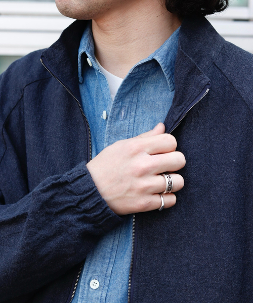 is-ness(イズネス)の「is-ness / イズネス Linen Track Jacket(その他アウター・メンズ・ネイビー・MEDIUM)」の3枚目の写真