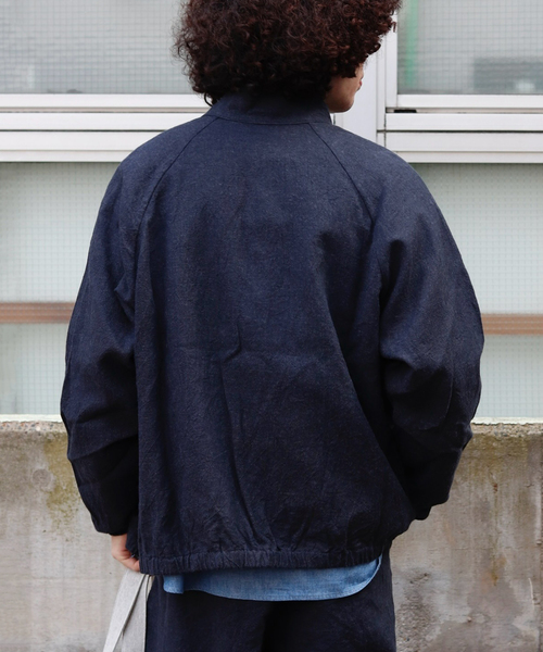 is-ness(イズネス)の「is-ness / イズネス Linen Track Jacket(その他アウター・メンズ・ネイビー・MEDIUM)」の6枚目の写真