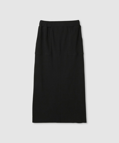 NAVY(ネイビー)の「【NAVY/ ネイビー】針抜き テレコ Iラインスカート(スカート・レディース・ブラック/ベージュ/チャコール・L/M)」の19枚目の写真