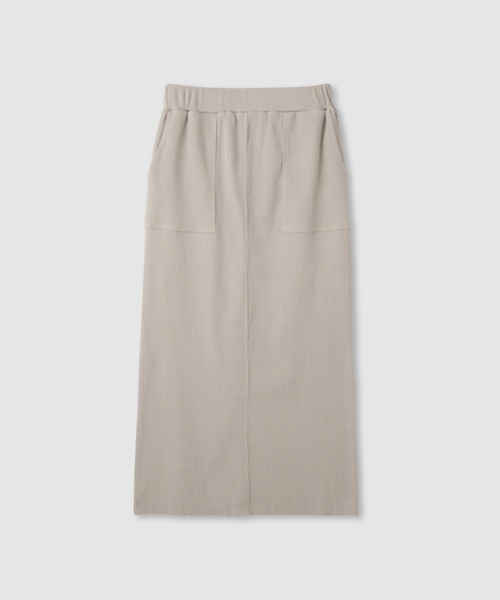 NAVY(ネイビー)の「【NAVY/ ネイビー】針抜き テレコ Iラインスカート(スカート・レディース・ブラック/ベージュ/チャコール・L/M)」の20枚目の写真