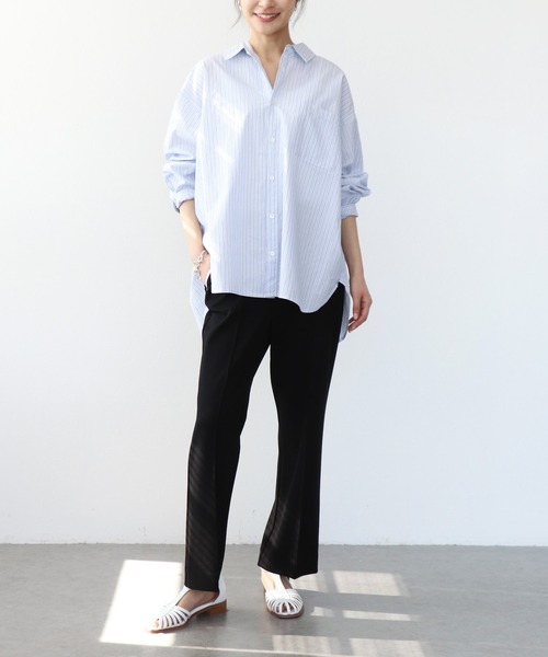 Jines(ジネス)の「デザインポケットイージーパンツ(その他パンツ・レディース・ネイビー/ブラック・36)」の7枚目の写真