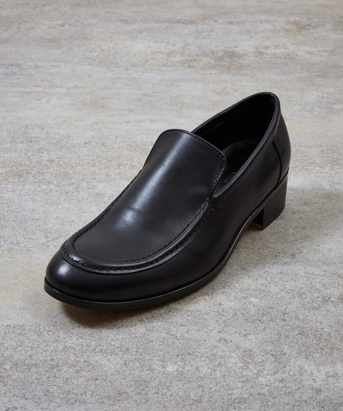 PADRONE（パドローネ）の「PADRONE パドローネ / LEATHER MOCCASIN SHOES レザーモカシンシューズ 日本製 / PU8394-2111（ローファー・メンズ・ブラック・42/41/40）」の3枚目の写真