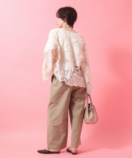 Green　Parks（グリーンパークス）の「レースカーディガン（カーディガン/ボレロ・レディース・アイボリー/グレー/カーキ・FREE）」の7枚目の写真