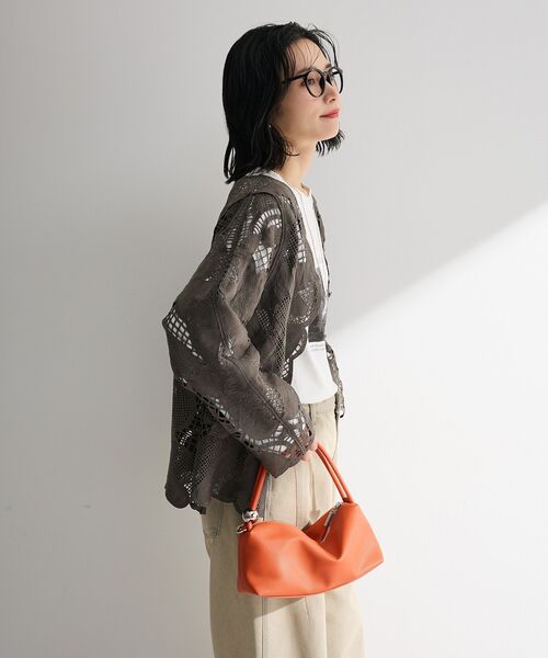 Green　Parks（グリーンパークス）の「レースカーディガン（カーディガン/ボレロ・レディース・アイボリー/グレー/カーキ・FREE）」の14枚目の写真