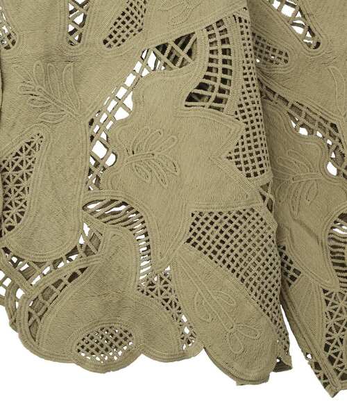 Green　Parks（グリーンパークス）の「レースカーディガン（カーディガン/ボレロ・レディース・アイボリー/グレー/カーキ・FREE）」の22枚目の写真