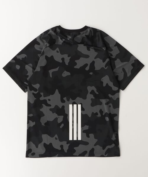 adidas（アディダス）の「アディダス adidas エッセンシャル カモ パック ルーズフィット ダブルニット AOP Tシャツ（Tシャツ/カットソー・キッズ・ブルー/ブラック×グレー・160cm/140cm/130cm/150cm）」の3枚目の写真