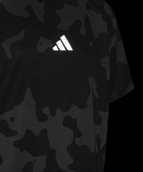 adidas(アディダス)の「アディダス adidas エッセンシャル カモ パック ルーズフィット ダブルニット AOP Tシャツ(Tシャツ/カットソー・キッズ・ブルー/ブラック×グレー・160cm/140cm/130cm/150cm)」の8枚目の写真