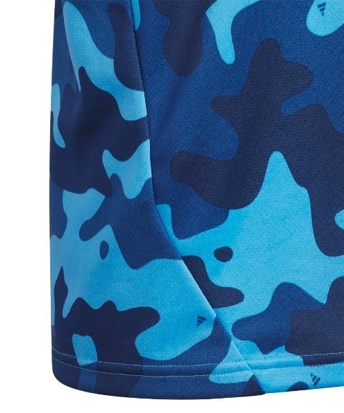 adidas(アディダス)の「アディダス adidas エッセンシャル カモ パック ルーズフィット ダブルニット AOP Tシャツ(Tシャツ/カットソー・キッズ・ブルー/ブラック×グレー・160cm/140cm/130cm/150cm)」の3枚目の写真