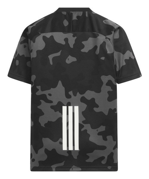 adidas(アディダス)の「アディダス adidas エッセンシャル カモ パック ルーズフィット ダブルニット AOP Tシャツ(Tシャツ/カットソー・キッズ・ブルー/ブラック×グレー・160cm/140cm/130cm/150cm)」の5枚目の写真
