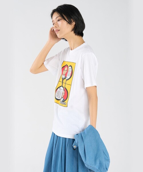 プリント コットン 半袖 アーティスト Tシャツ 