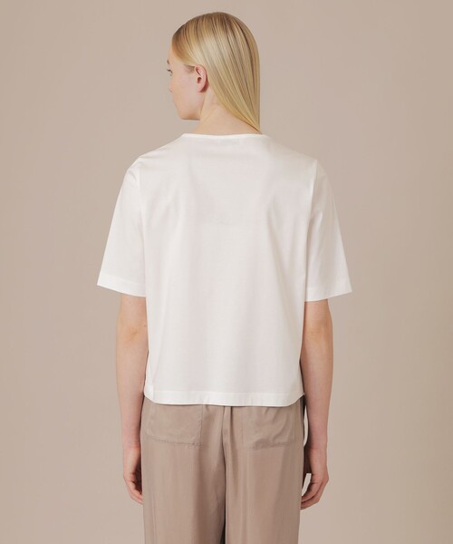 MACKINTOSH LONDON（マッキントッシュ ロンドン）の「【BIBURY FLOWER】カラーバイブリーコットンTシャツ（Tシャツ/カットソー・レディース・イエロー/ベージュ・40/38）」の7枚目の写真