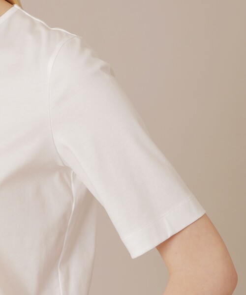 MACKINTOSH LONDON（マッキントッシュ ロンドン）の「【BIBURY FLOWER】カラーバイブリーコットンTシャツ（Tシャツ/カットソー・レディース・イエロー/ベージュ・40/38）」の8枚目の写真