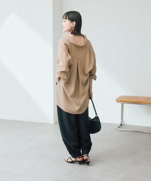 RIVE DROITE（リヴドロワ）の「予約【涼し気な抜け感】メッシュスキッパーシャツ（シャツ/ブラウス・レディース・オフホワイト/ブラック/ベージュ・FREE）」の22枚目の写真