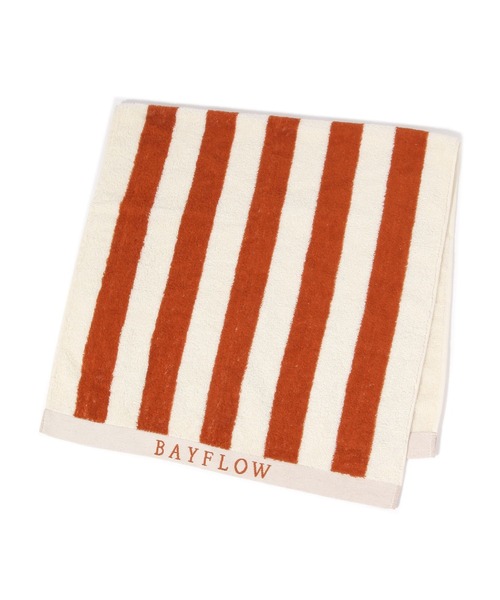 BAYFLOW（ベイフロー）の「BFミニバスタオル(太ストライプ)50×100（タオル・レディース・ネイビー/ブラウン・0）」の13枚目の写真