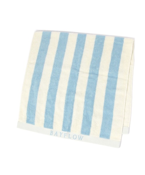 BAYFLOW（ベイフロー）の「BFミニバスタオル(太ストライプ)50×100（タオル・レディース・ネイビー/ブラウン・0）」の14枚目の写真