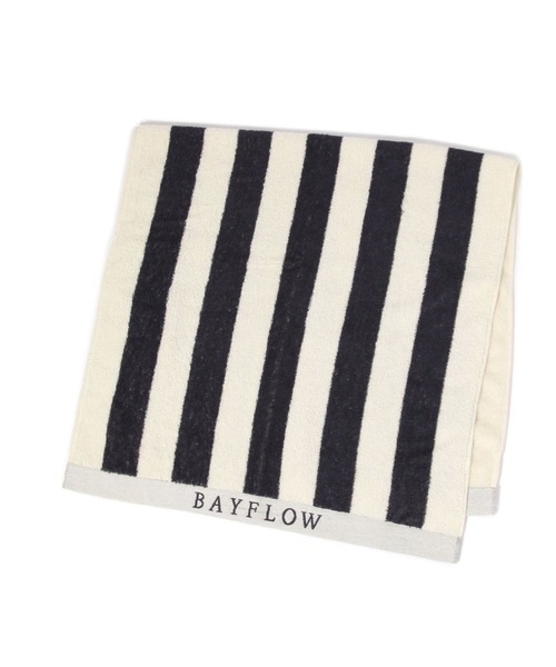 BAYFLOW（ベイフロー）の「BFミニバスタオル(太ストライプ)50×100（タオル・レディース・ネイビー/ブラウン・0）」の15枚目の写真