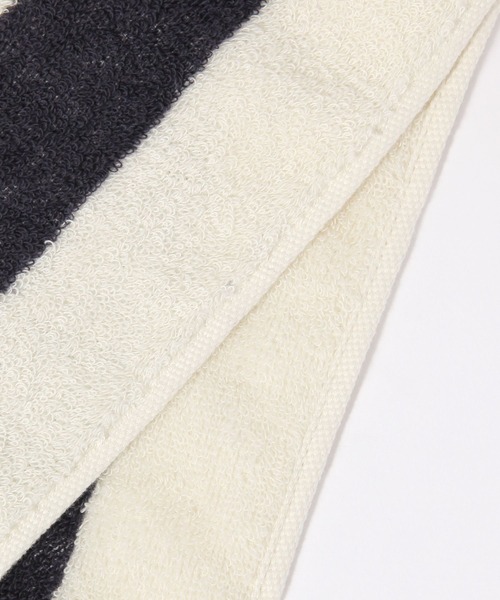BAYFLOW（ベイフロー）の「BFミニバスタオル(太ストライプ)50×100（タオル・レディース・ネイビー/ブラウン・0）」の7枚目の写真