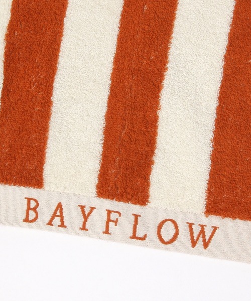 BAYFLOW（ベイフロー）の「BFミニバスタオル(太ストライプ)50×100（タオル・レディース・ネイビー/ブラウン・0）」の8枚目の写真