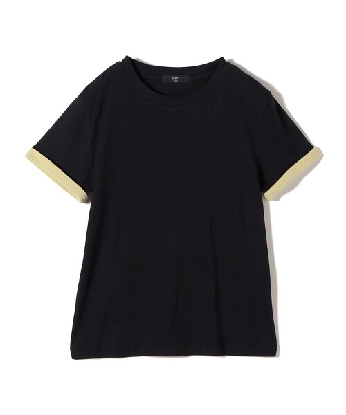 SHIPS Colors(シップス カラーズ)の「SHIPS Colors:〈手洗い可能〉シアー ドライ タッチ バイカラー TEE◇(Tシャツ/カットソー・レディース・オフホワイト/ピンク/ネイビー・ONE SIZE)」の5枚目の写真
