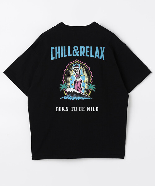 限定展開 CHILLAX/チラックス スラブ天竺プリントS/S TEE（Tシャツ