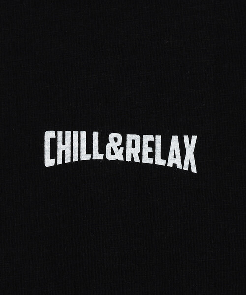 FREAK'S STORE(フリークスストア)の「限定展開 CHILLAX/チラックス スラブ天竺プリントS/S TEE(Tシャツ/カットソー・メンズ・ブラック/ホワイト/チャコールグレー/オフホワイト・X-LARGE/LARGE/MEDIUM)」の7枚目の写真