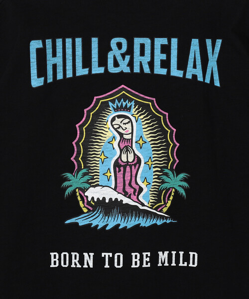 FREAK'S STORE(フリークスストア)の「限定展開 CHILLAX/チラックス スラブ天竺プリントS/S TEE(Tシャツ/カットソー・メンズ・ブラック/ホワイト/チャコールグレー/オフホワイト・X-LARGE/LARGE/MEDIUM)」の8枚目の写真