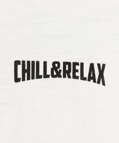 FREAK'S STORE(フリークスストア)の「限定展開 CHILLAX/チラックス スラブ天竺プリントS/S TEE(Tシャツ/カットソー・メンズ・ブラック/ホワイト/チャコールグレー/オフホワイト・X-LARGE/LARGE/MEDIUM)」の12枚目の写真