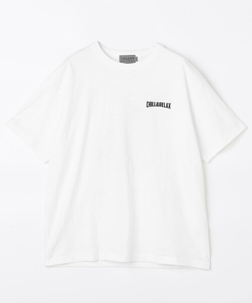 FREAK'S STORE(フリークスストア)の「限定展開 CHILLAX/チラックス スラブ天竺プリントS/S TEE(Tシャツ/カットソー・メンズ・ブラック/ホワイト/チャコールグレー/オフホワイト・X-LARGE/LARGE/MEDIUM)」の14枚目の写真