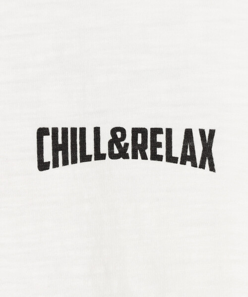 FREAK'S STORE(フリークスストア)の「限定展開 CHILLAX/チラックス スラブ天竺プリントS/S TEE(Tシャツ/カットソー・メンズ・ブラック/ホワイト/チャコールグレー/オフホワイト・X-LARGE/LARGE/MEDIUM)」の15枚目の写真