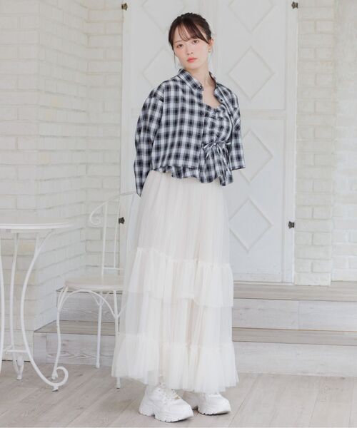 ems excite（エムズエキサイト）の「ビスチェ＆チェックSHセット（シャツ/ブラウス・レディース・ブラック系その他2/ブルー系その他2/ブラウン系その他2・FREE）」の19枚目の写真