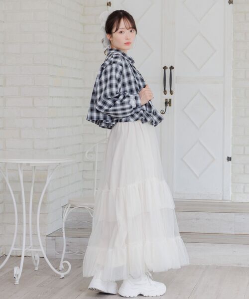 ems excite（エムズエキサイト）の「ビスチェ＆チェックSHセット（シャツ/ブラウス・レディース・ブラック系その他2/ブルー系その他2/ブラウン系その他2・FREE）」の18枚目の写真