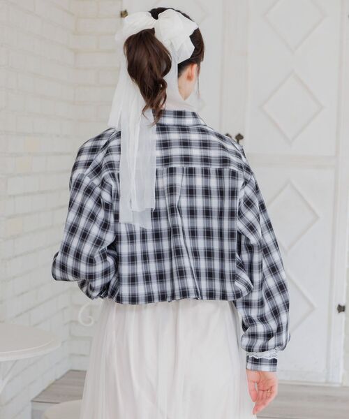 ems excite（エムズエキサイト）の「ビスチェ＆チェックSHセット（シャツ/ブラウス・レディース・ブラック系その他2/ブルー系その他2/ブラウン系その他2・FREE）」の13枚目の写真