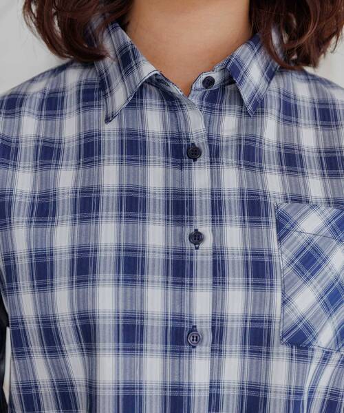 ems excite（エムズエキサイト）の「ビスチェ＆チェックSHセット（シャツ/ブラウス・レディース・ブラック系その他2/ブルー系その他2/ブラウン系その他2・FREE）」の7枚目の写真