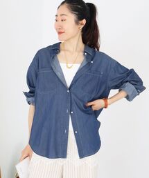 シアーデニムシャツ