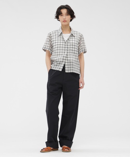 MARGARET HOWELL(マーガレットハウエル)の「LIGHT COTTON POPLIN(その他パンツ・レディース・ブラック/オレンジ・3/2/1)」の1枚目の写真