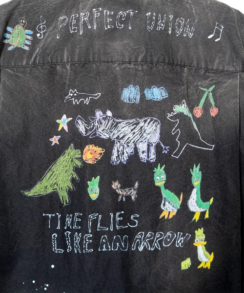 Maison MIHARA YASUHIRO（メゾンミハラヤスヒロ）の「【MIHARAYASUHIRO/ミハラヤスヒロ】HAND DRAWING H/S SHIRTS（シャツ/ブラウス・メンズ・ブラック・48/46/44）」の4枚目の写真