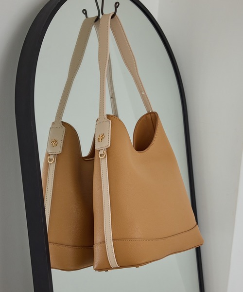 ROPE' PICNIC(ロペピクニック)の「me fit BAG フィットワンショルダーミドルバッグ(ショルダーバッグ・レディース・ライトグリーン/オレンジ系その他/ブラック/ホワイト系その他5・FREE)」の15枚目の写真