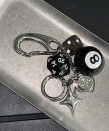 MEMECLE（メメクル）の「【 MEMECLE / メメクル 】エイトボール＆ダイス　キーチェーン（チャーム）」