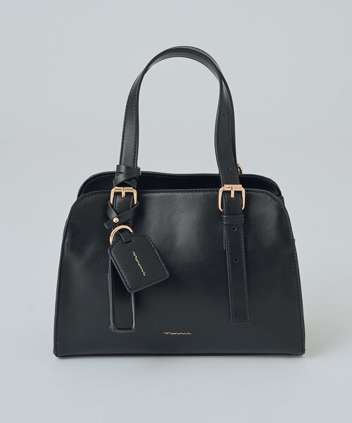 mystic(ミスティック)の「【WEB限定 / @sktnnm企画】リップチャーム付きminiボストンBAG(ボストンバッグ・レディース・アイボリー/ブラック・ONE SIZE)」の11枚目の写真