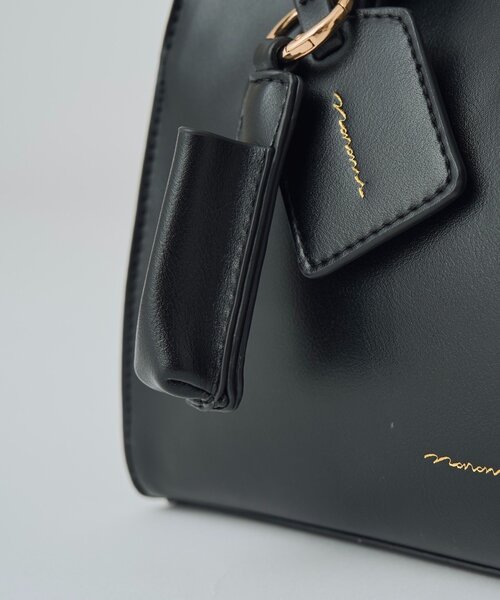 mystic(ミスティック)の「【WEB限定 / @sktnnm企画】リップチャーム付きminiボストンBAG(ボストンバッグ・レディース・アイボリー/ブラック・ONE SIZE)」の16枚目の写真