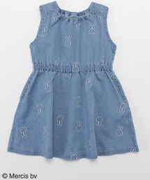 hakka baby（ハッカベビー）の「[ベビー]【ミッフィー】総柄刺繍デニムワンピース（ワンピース）」