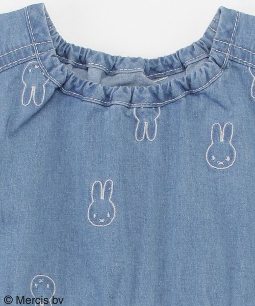 HAKKA BABY（ハッカベビー）の「[ベビー]【ミッフィー】総柄刺繍デニムワンピース（ワンピース・キッズ・ブルー・90cm）」の2枚目の写真