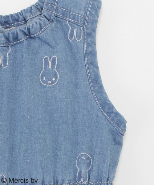 HAKKA BABY（ハッカベビー）の「[ベビー]【ミッフィー】総柄刺繍デニムワンピース（ワンピース・キッズ・ブルー・90cm）」の3枚目の写真