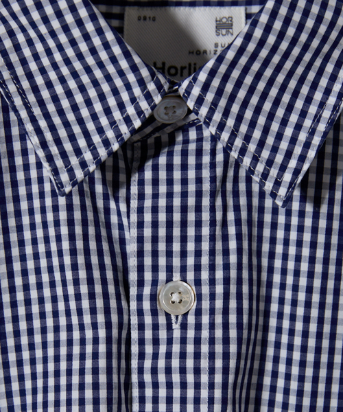 HORLISUN（ホーリーサン）の「Ophir Gingham Check Shirt Navy（シャツ/ブラウス・メンズ・その他・SMALL/MEDIUM/LARGE）」の3枚目の写真
