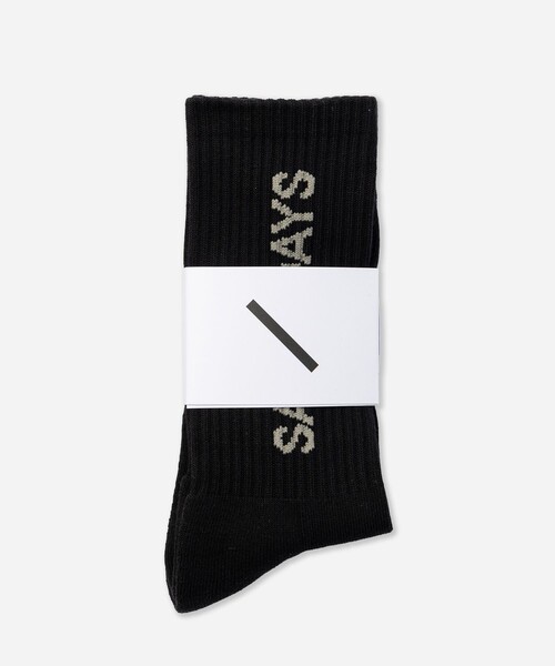 Saturdays NYC(サタデーズ ニューヨークシティ )の「Logo Socks(ソックス/靴下・メンズ・ホワイト/ブラック・FREE)」の8枚目の写真